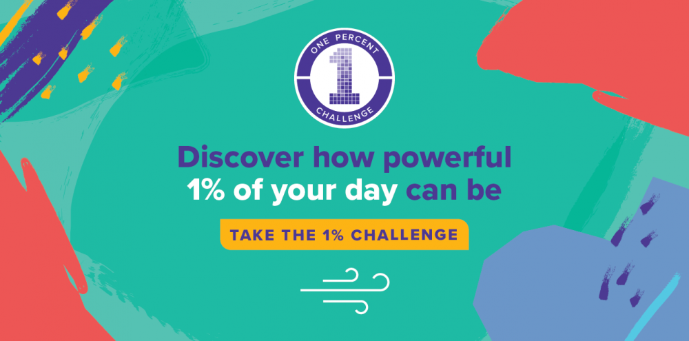 1 week left! Join the free 1% challenge & become a healthier, happier you